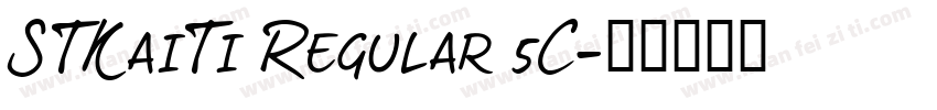 STKaiTi Regular 5C字体转换